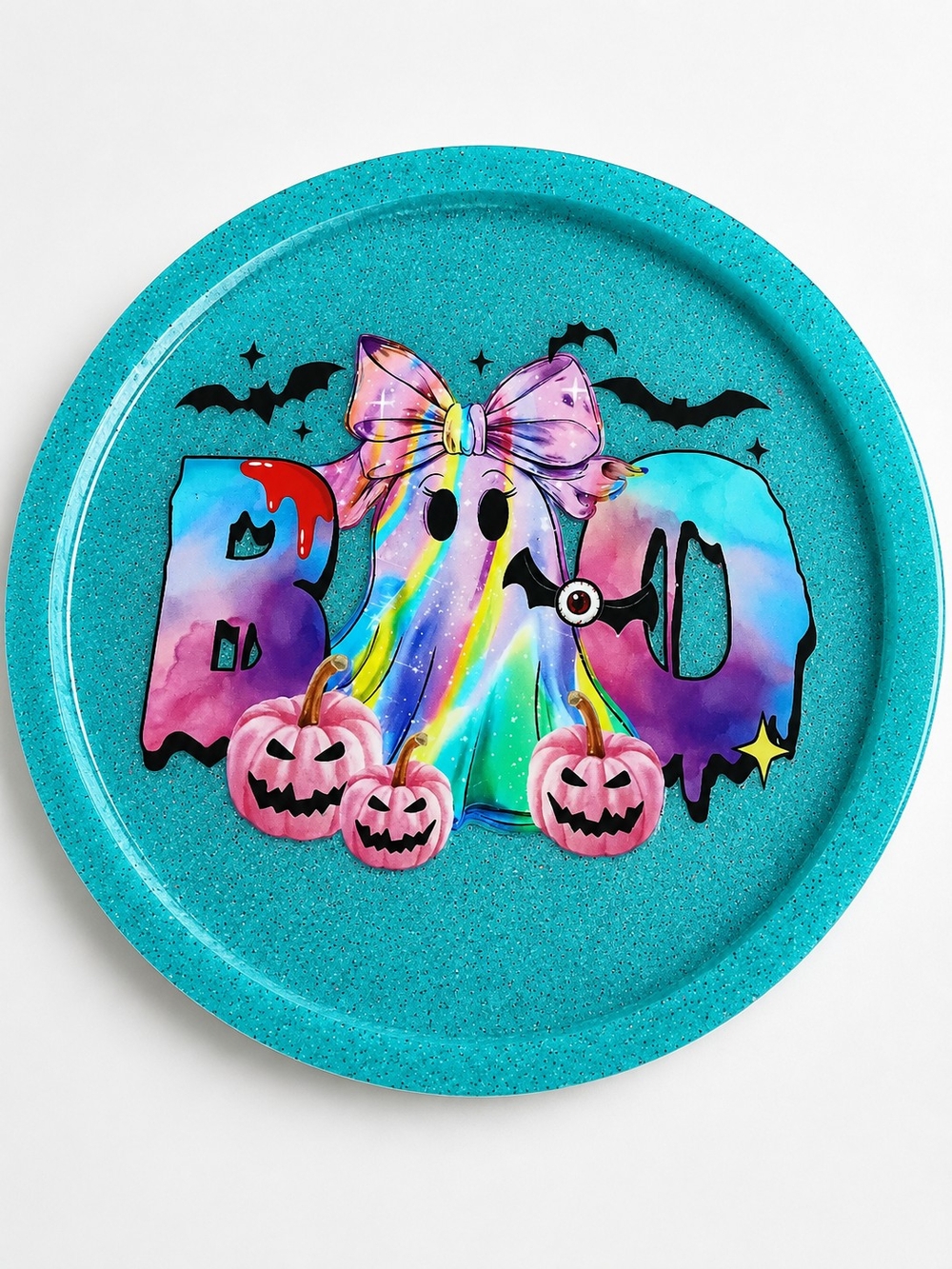 Halloween Boo Ghost Party Coasters - Teal